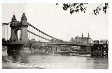 Hammersmith Bridge,river view